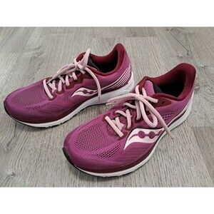 Saucony Ride 14 Shoes Womens Size 8 Razzle Athletic Mesh Running Sneakers S10650